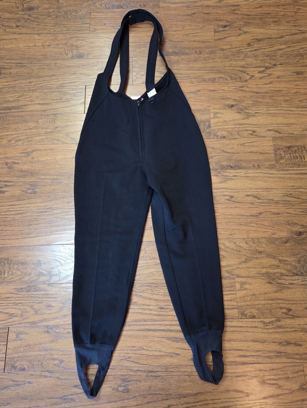 AFRC Womens Ski Pants Vintage Bib Overall Style Black Made In USA Size 12 NWT